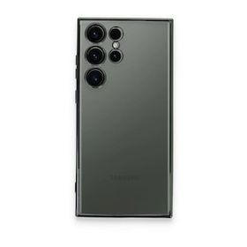 BSSM Samsung Galaxy S23 Ultra Razer Lensli Silikon Yeşil Cep Telefonu Kılıfı