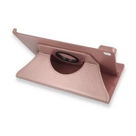 BSSM Samsung Galaxy T500 Tab A7 10.4 360 Deri Rose Gold Tablet Kılıfı