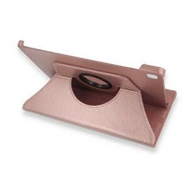 BSSM Samsung Galaxy T500 Tab A7 10.4 360 Deri Rose Gold Tablet Kılıfı