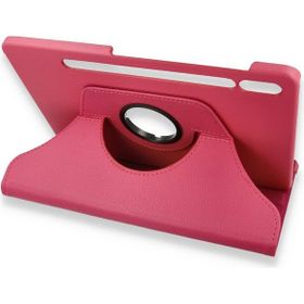 BSSM Samsung Galaxy T870 Tab S7 11 360 Deri Pembe Tablet Kılıfı