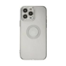 BSSM Santa Lens Silikon - Şeffaf iPhone 13 Pro Max Kılıf