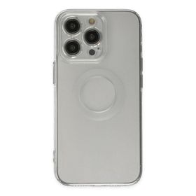 BSSM Santa Lens Silikon - Şeffaf iPhone 14 Pro Kılıf