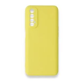 BSSM Sarı Realme 7 Nano İçi Kadife Silikon Kılıf