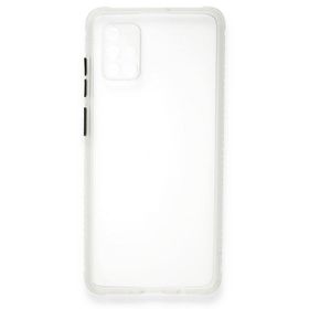 BSSM Şeffaf Samsung Galaxy A71 Miami Şeffaf Silikon Kılıf