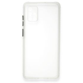 BSSM Şeffaf Samsung Galaxy A71 Miami Şeffaf Silikon Kılıf