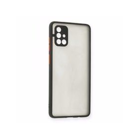 BSSM Siyah Samsung Galaxy A71 Montreal Silikon Kapak Kılıf