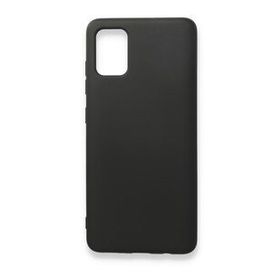 BSSM Siyah Samsung Galaxy A71 Nano İçi Kadife Silikon Kılıf