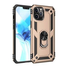 BSSM Sofya Yüzüklü Silikon Kapak - Gold iPhone 12 Pro Max Kılıf