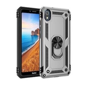 BSSM Sofya Yüzüklü Silikon Kapak - Gümüş Xiaomi Redmi 7A Kılıf
