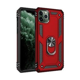 BSSM Sofya Yüzüklü Silikon Kapak - Kırmızı iPhone 11 Pro Kılıf