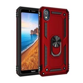 BSSM Sofya Yüzüklü Silikon Kapak - Kırmızı Xiaomi Redmi 7A Kılıf