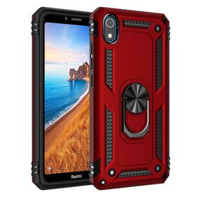 BSSM Sofya Yüzüklü Silikon Kapak - Kırmızı Xiaomi Redmi 7A Kılıf
