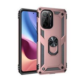 BSSM Sofya Yüzüklü Silikon Kapak - Rose Xiaomi Poco F3 Kılıf