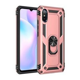 BSSM Sofya Yüzüklü Silikon Kapak - Rose Xiaomi Redmi 9A Kılıf
