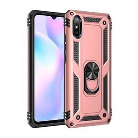 BSSM Sofya Yüzüklü Silikon Kapak - Rose Xiaomi Redmi 9A Kılıf