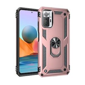 BSSM Sofya Yüzüklü Silikon Kapak - Rose Xiaomi Redmi Note 10 Pro Kılıf
