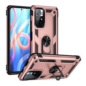 BSSM Sofya Yüzüklü Silikon Kapak - Rose Xiaomi Redmi Note 11T Kılıf
