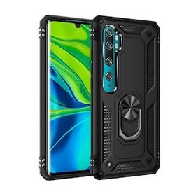 BSSM Sofya Yüzüklü Silikon Kapak - Siyah Xiaomi Mi Note 10 Lite Kılıf
