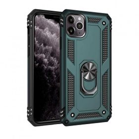 BSSM Sofya Yüzüklü Silikon Kapak - Yeşil iPhone 11 Pro Kılıf