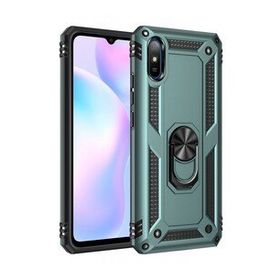 BSSM Sofya Yüzüklü Silikon Kapak - Yeşil Xiaomi Redmi 9A Kılıf