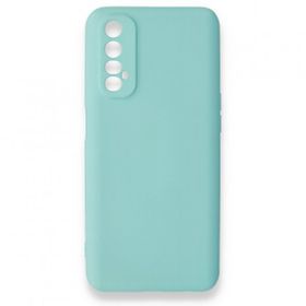 BSSM Turkuaz Realme 7 Nano İçi Kadife Silikon Kılıf
