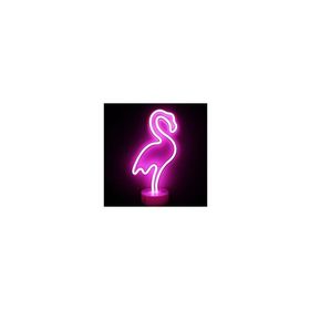 BSSM USB+Pil Neon Işıklı Flamingo Masa Gece Lambası