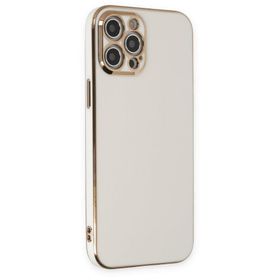 BSSM Volet Silikon Beyaz iPhone 12 Pro Kılıf
