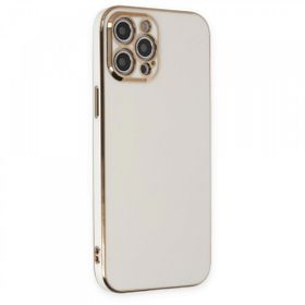 BSSM Volet Silikon Beyaz iPhone 12 Pro Kılıf