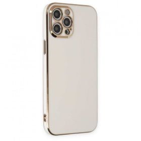 BSSM Volet Silikon Beyaz iPhone 12 Pro Kılıf