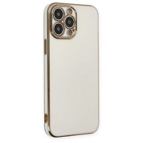 BSSM Volet Silikon - Beyaz iPhone 14 Pro Max Kılıf
