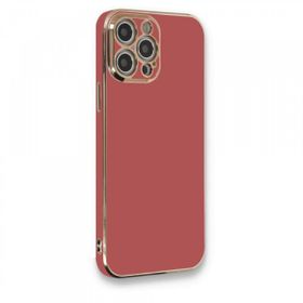 BSSM Volet Silikon Kırmızı iPhone 12 Pro Kılıf