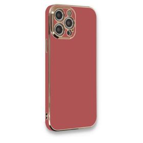 BSSM Volet Silikon - Kırmızı iPhone 12 Pro Max Kılıf