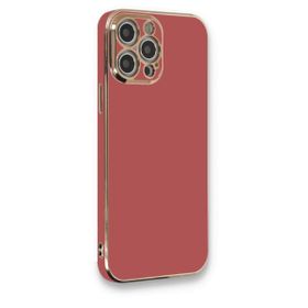 BSSM Volet Silikon - Kırmızı iPhone 12 Pro Max Kılıf
