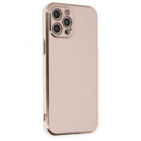 BSSM Volet Silikon - Pembe iPhone 12 Pro Kılıf