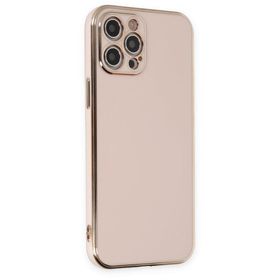 BSSM Volet Silikon - Pembe iPhone 12 Pro Max Kılıf