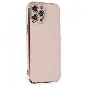 BSSM Volet Silikon - Pembe iPhone 12 Pro Max Kılıf