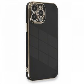 BSSM Volet Silikon - Siyah iPhone 13 Pro Max Kılıf
