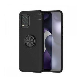 BSSM Xiaomi Mi 10 Lite Range Yüzüklü Silikon Siyah Kılıf