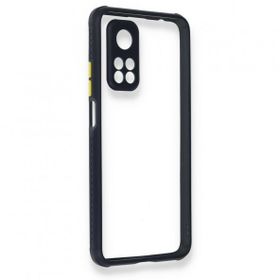 BSSM Xiaomi Mi 10T Pro Miami Şeffaf Silikon Lacivert Kılıf