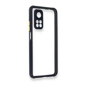 BSSM Xiaomi Mi 10T Pro Miami Şeffaf Silikon Lacivert Kılıf
