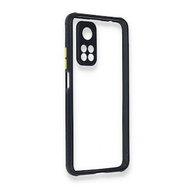 BSSM Xiaomi Mi 10T Pro Miami Şeffaf Silikon Lacivert Kılıf