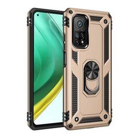 BSSM Xiaomi Mi 10T Pro Sofya Yüzüklü Silikon Kapak Gold Kılıf