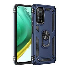 BSSM Xiaomi Mi 10T Pro Sofya Yüzüklü Silikon Kapak Lacivert Kılıf