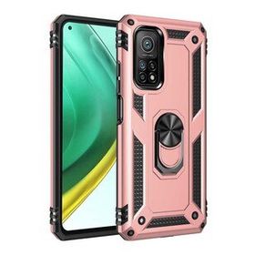 BSSM Xiaomi Mi 10T Pro Sofya Yüzüklü Silikon Kapak Rose Kılıf