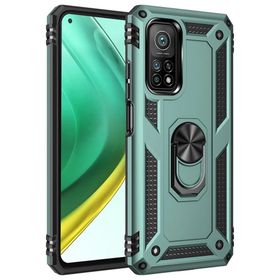 BSSM Xiaomi Mi 10T Pro Sofya Yüzüklü Silikon Kapak Yeşil Kılıf