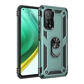 BSSM Xiaomi Mi 10T Pro Sofya Yüzüklü Silikon Kapak Yeşil Kılıf