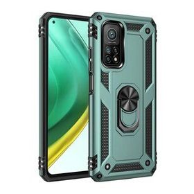 BSSM Xiaomi Mi 10T Pro Sofya Yüzüklü Silikon Kapak Yeşil Kılıf