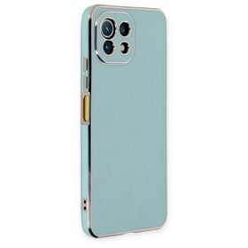 BSSM Xiaomi Mi 11 Lite Volet Silikon Açık Yeşil Kılıf
