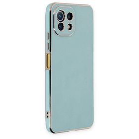 BSSM Xiaomi Mi 11 Lite Volet Silikon Açık Yeşil Kılıf