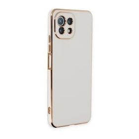 BSSM Xiaomi Mi 11 Lite Volet Silikon Beyaz Kılıf